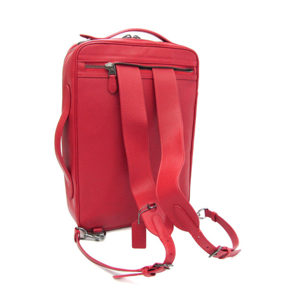 COACH Graham Convertible C6877 Men's Leather Backpack,Briefcase Red Color - Picture 2 of 10